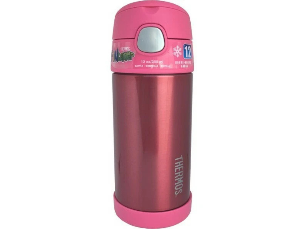 Thermos Kids Drink Bottle – Stainless Steel, Vacuum Flask, Straw