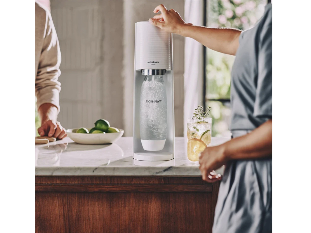 SodaStream Terra Sparkling Water Maker + 2x 1L Bottles