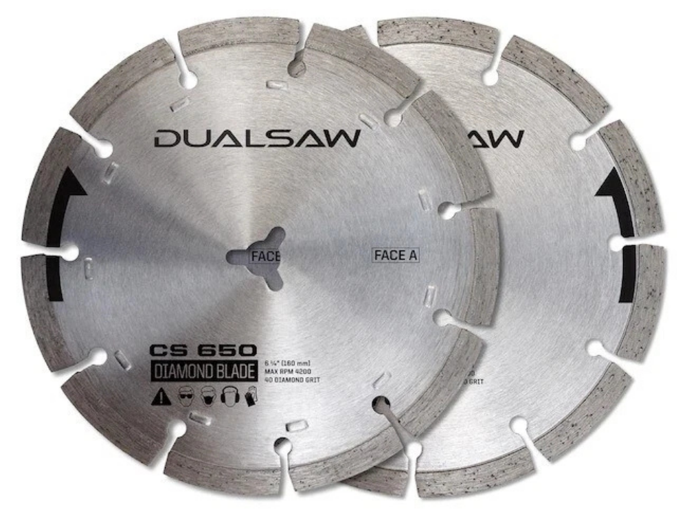 Dualsaw Diamond Stone Cut Blades for CS650 Circular Saw – 2 Pack