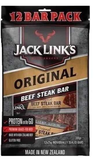 Jack Link’s Original Beef Steak Bars - 12 Pack (300g)