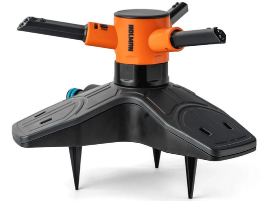 Holman 3-Arm Retractable Sprinkler Spike – Garden & Lawn Water Sprayer