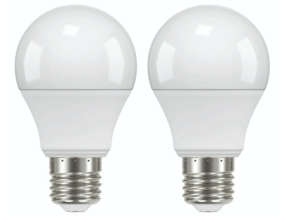 Luce Bella LED A60 E27 8W Cool White Bulb – 806lm, 2 Pack
