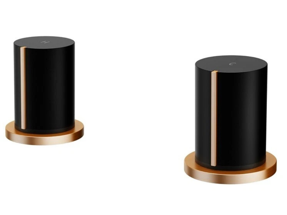 Mondella Signature Basin Mixer Tap – Matte Black & Rose Gold