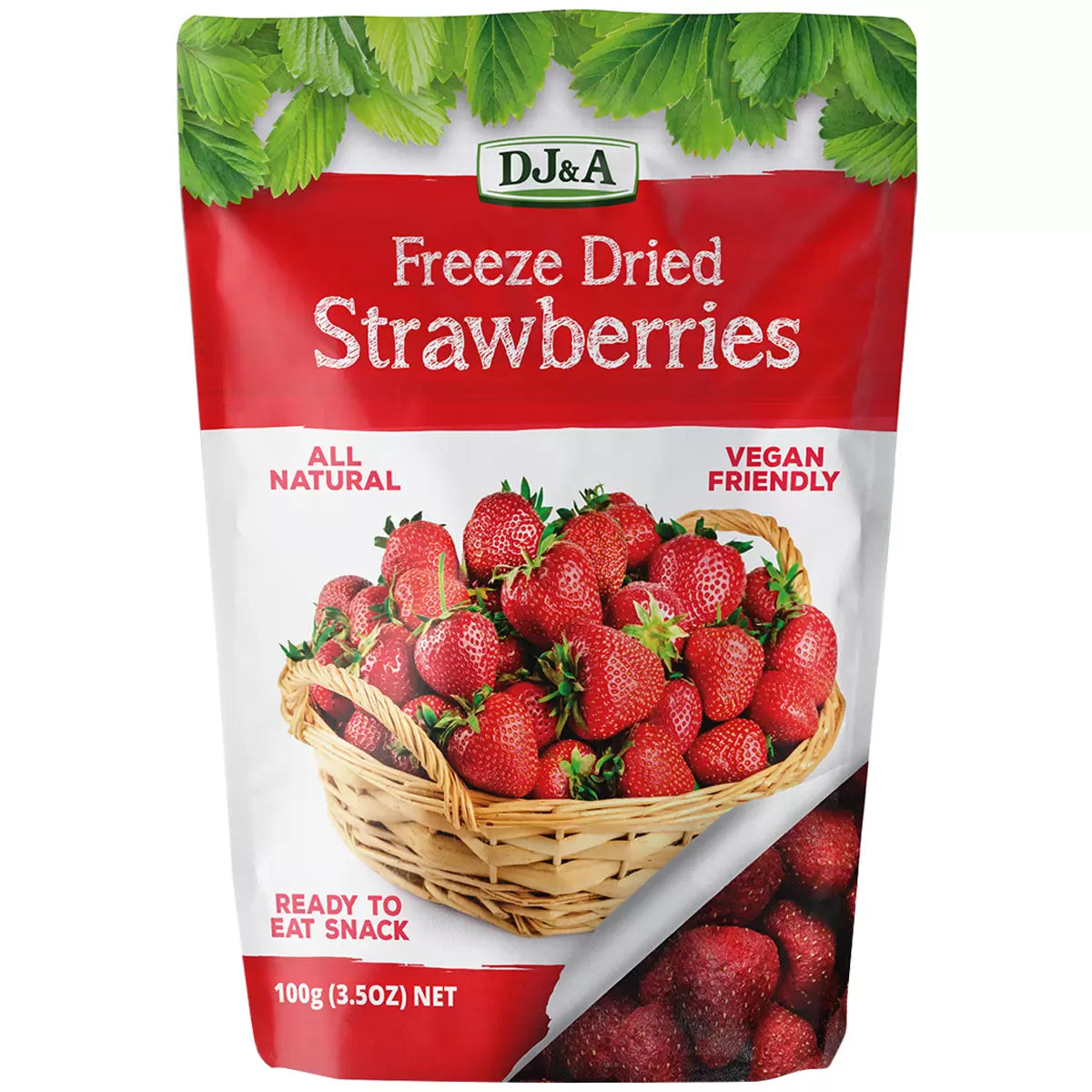 DJ&A Freeze Dried Strawberries 100g