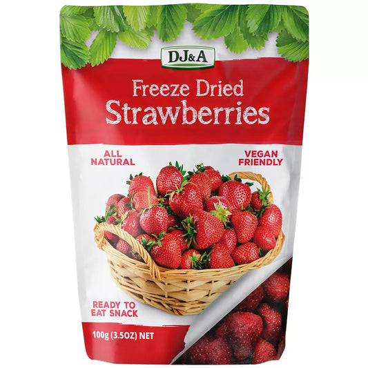 DJ&A Freeze Dried Strawberries 100g
