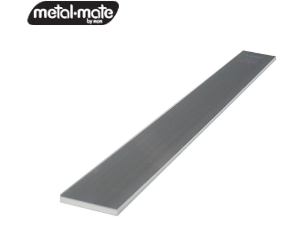 Metal Mate 1m x 20mm x 1.6mm Aluminium Flat Bar – Silver