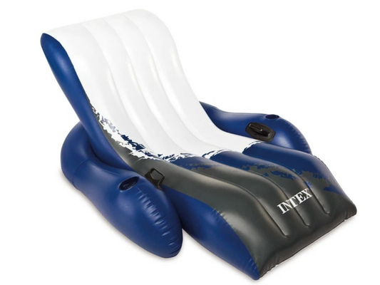 Intex Inflatable Pool Recliner Float Chair with Cup Holders