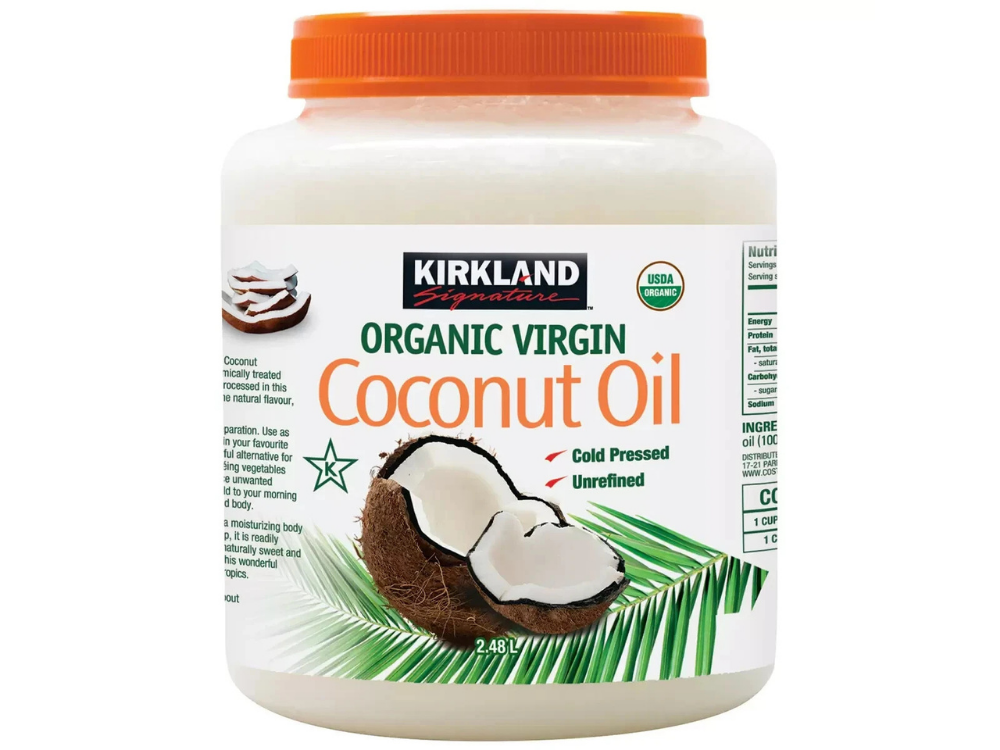 Kirkland Organic Coconut Oil 2.48L – Cold Pressed, Unrefined