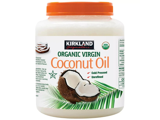 Kirkland Organic Coconut Oil 2.48L – Cold Pressed, Unrefined
