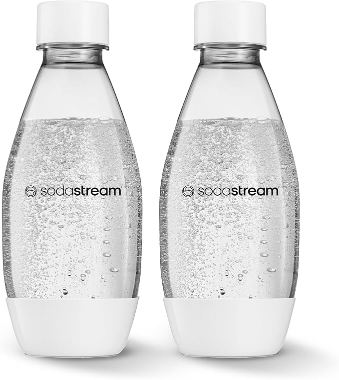 Sodastream Fuse 500ml White Carbonating Bottles, Twin Pack