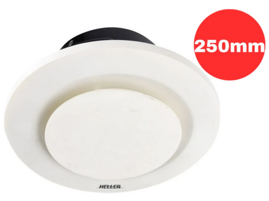 Heller Round 250mm Bathroom Exhaust Fan – Ducted Air Flow