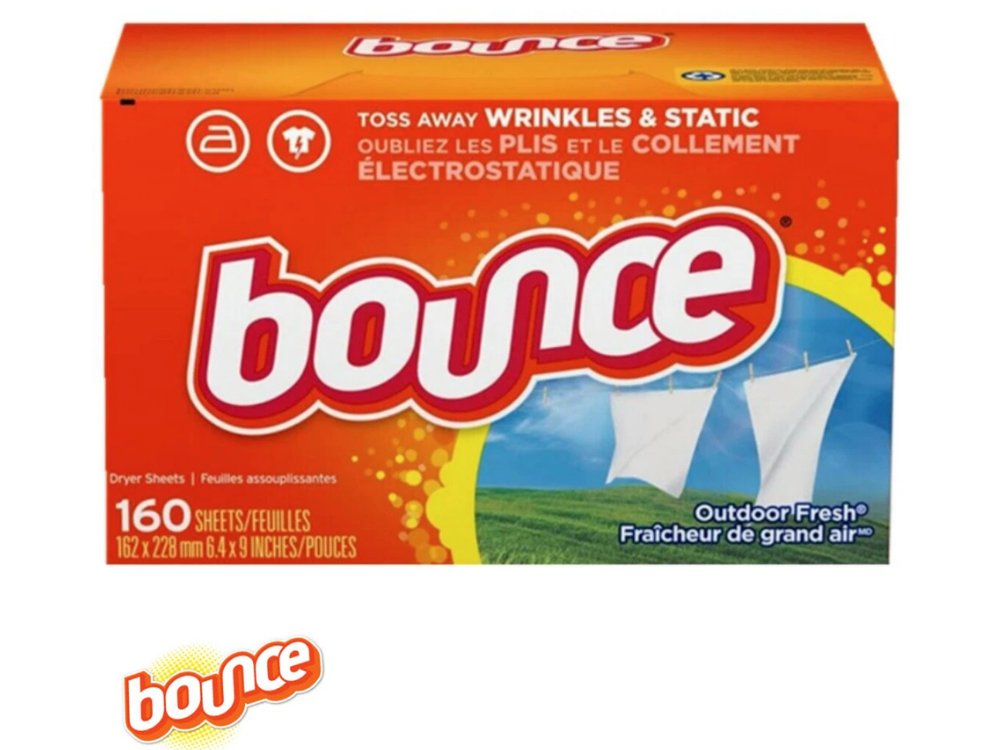 Bounce Fabric Softener Sheets – 160 Count, Outdoor Fresh