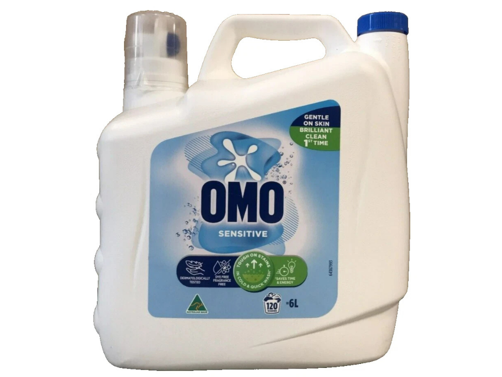 OMO Sensitive Laundry Liquid Detergent 6L – Front & Top Loader Washing Machine