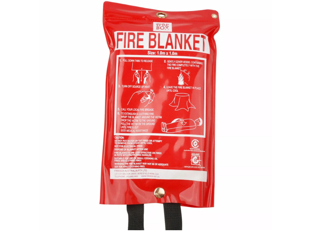 Fire Blanket 1m x 1m – Emergency Flame Protection for Home, Kitchen &amp; Office