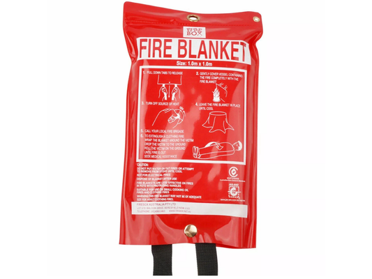 Fire Blanket 1m x 1m – Emergency Flame Protection for Home, Kitchen &amp; Office