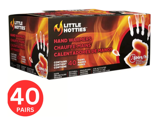 Little Hotties Hand Warmers – 40 Pairs, Ski & Outdoor Glove Heater