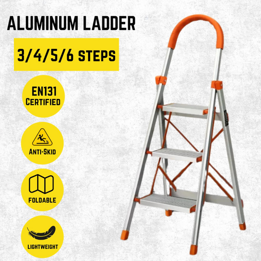 Katashi 3/4/5/6 Step Ladder Aluminium Multi Purpose Folding Light Weight