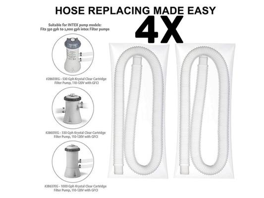 Genuine Intex 32mm Pool Pump Hoses – 4 Pack for Above Ground Pools
