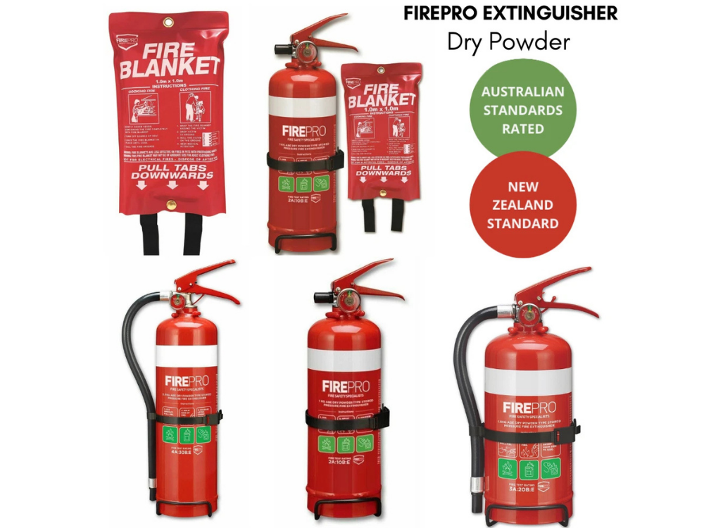 FirePro Fire Extinguisher Blanket – Emergency Flame Safety with Pro Bracket