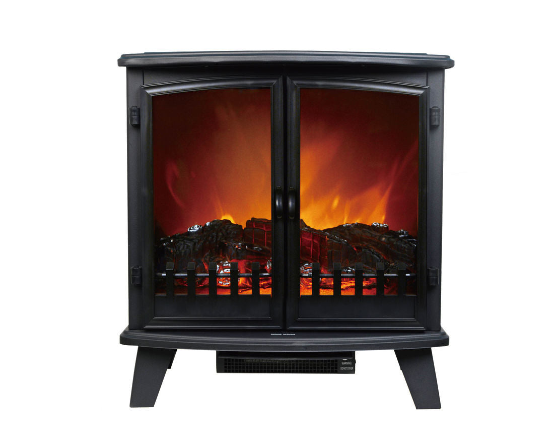 Heller 1800W Electric Double Door Fireplace Heater