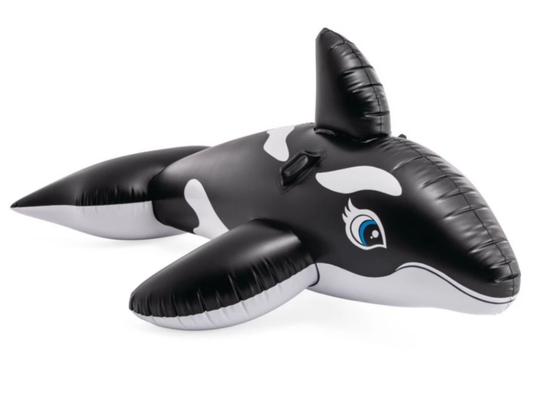 Intex Inflatable Whale Ride-On Float – Pool Water Lounge Toy for Kids 3+