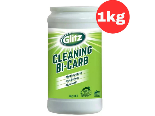 Glitz 1kg Green Bi-Carb Cleaner – Multi-Purpose Deodoriser & Stain Remover