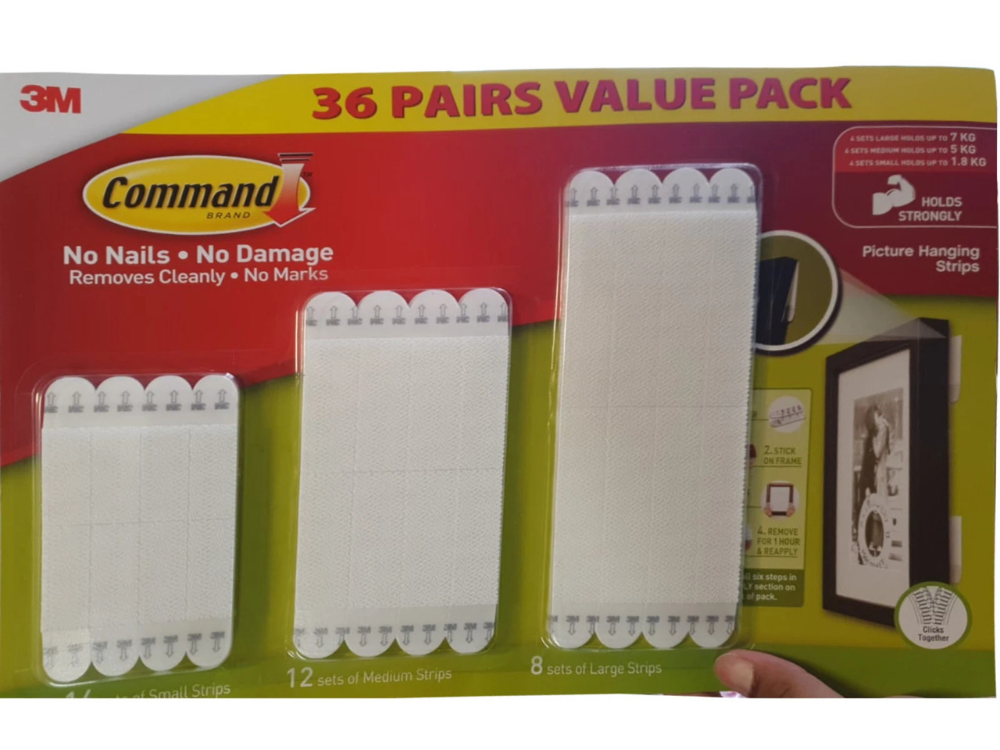 3M Adhesive Strips – Command Damage-Free Hanging