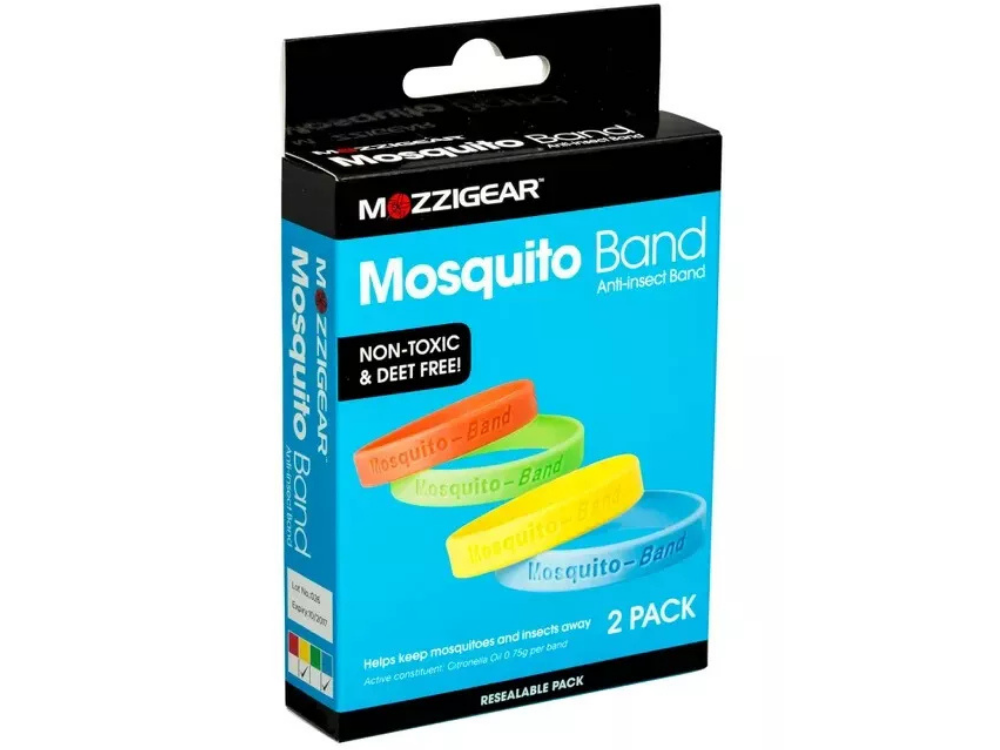 Mozzigear Insect Repellent Bands – Camping & Hiking (2-Pack)