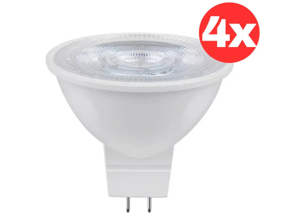 Luce Bella 6W MR16 LED Globes 500lm Warm White Downlight – 4 Pack, 60° Beam