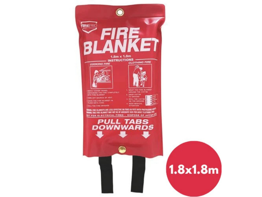 FirePro Emergency Fire Blanket – 1.8m Flame Extinguisher for Safety