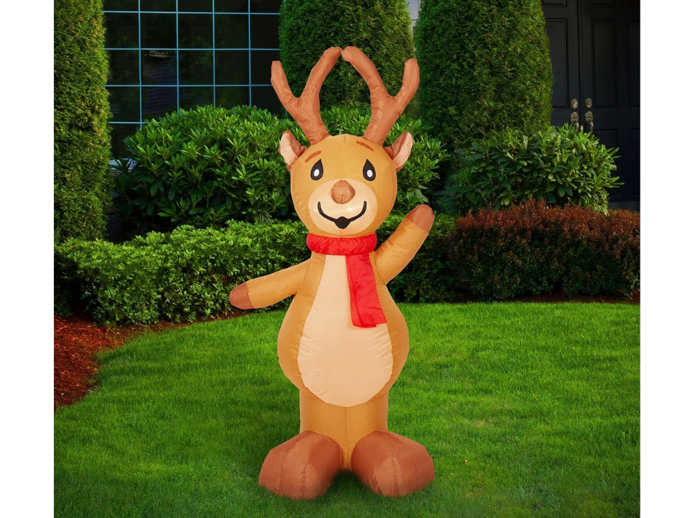 Lytworx 120cm Inflatable Reindeer – Outdoor Xmas Decoration