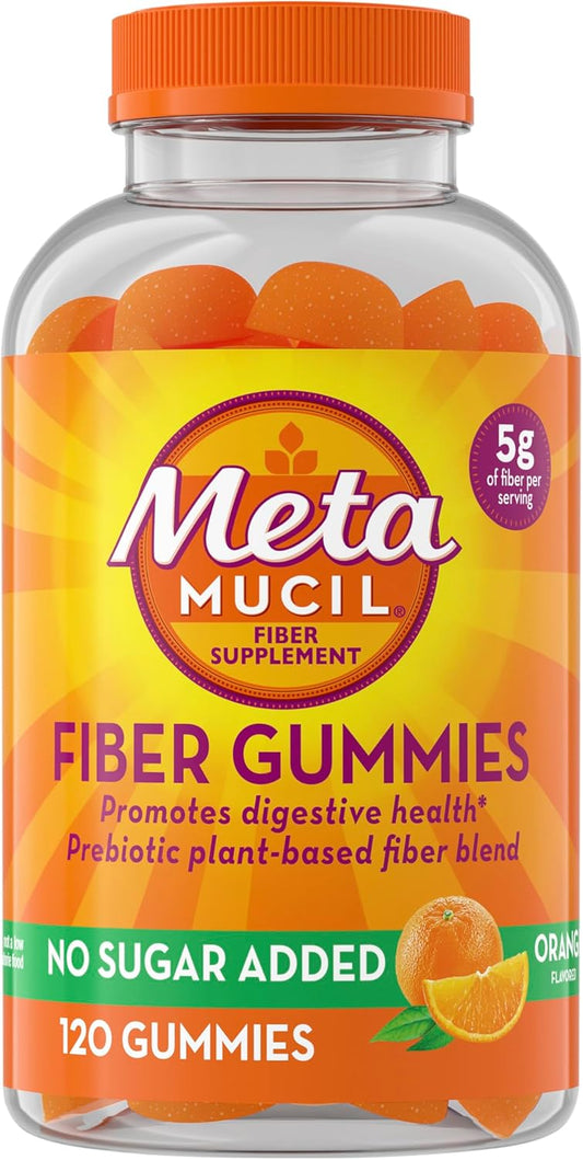 1 x Metamucil Fibre Gummies Orange Flavour for Digestive Health Prebiotic