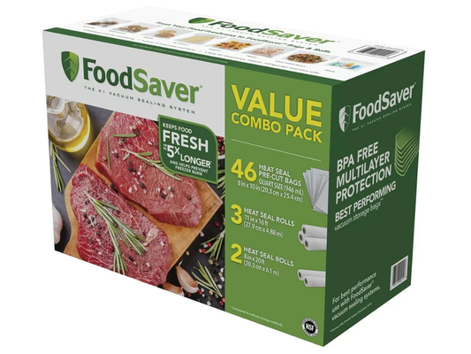 FoodSaver 46 Vacuum Sealer Rolls – Food Storage Bags