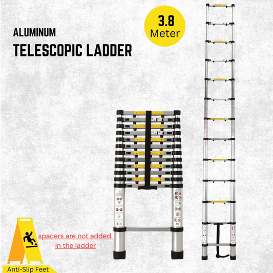 Katashi Telescopic Ladder 3.8M Step Aluminium Extension Portable (Disclaimer)