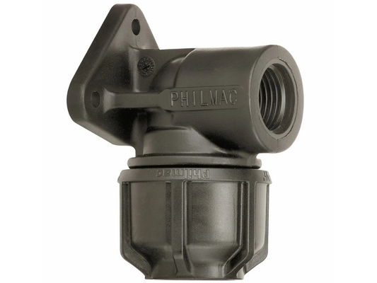 Philmac Wall Plate Elbow 25mm x 1/2" – Poly x FI BSP Metric