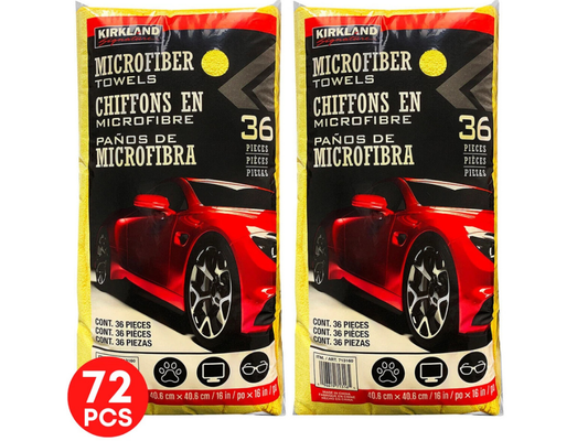 Kirkland Plush Microfiber Car Towels 72-Pack – 40x40cm