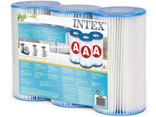 Intex Genuine Type A Pool Filter Pump Cartridge – 3 Pack Replacement