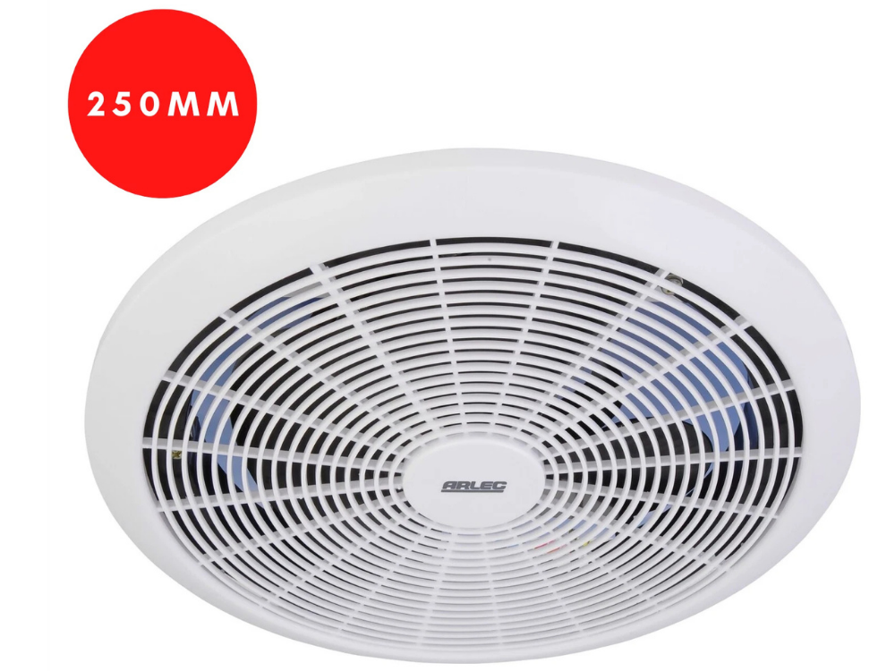 Arlec 250mm Ceiling Exhaust Fan – Powerful Bathroom & Kitchen Ventilation