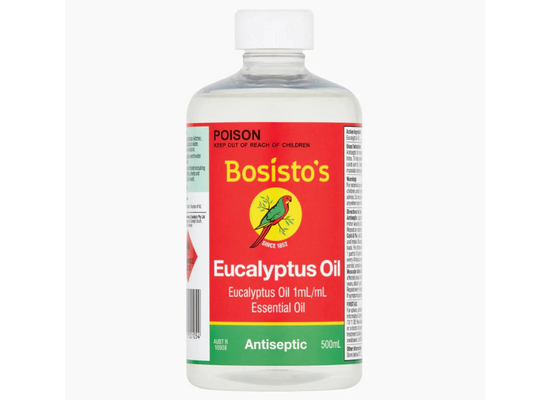 Bosisto's 500ml Eucalyptus Oil Natural Muscle Pain & Ache Relief