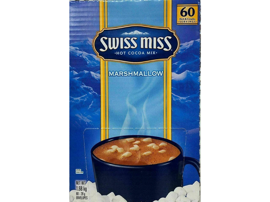 Swiss Miss Hot Cocoa Mix with Marshmallows – 60 Servings, Rich & Creamy, Made in USA