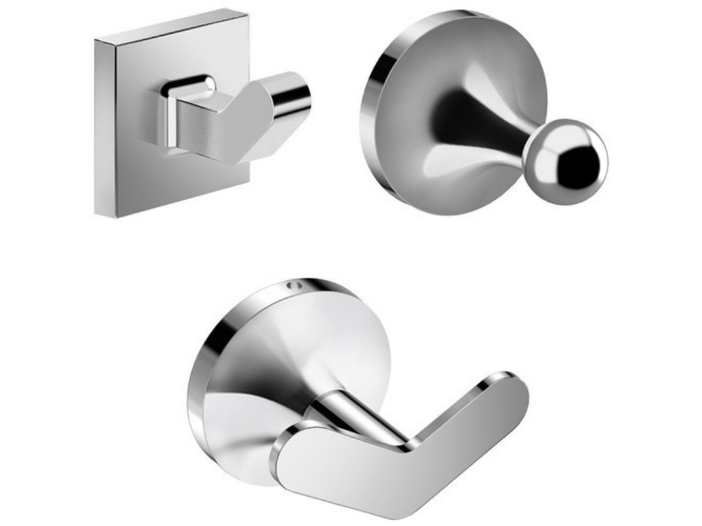 Swift Double Robe & Towel Hook – Chrome