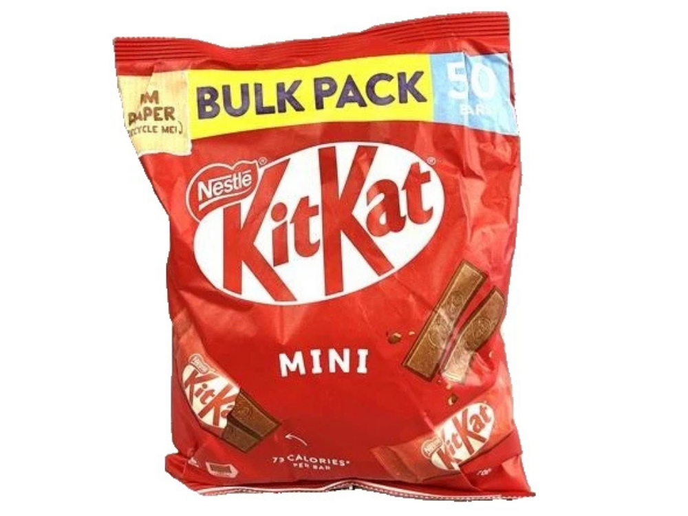 Nestlé KitKat 2-Finger Milk Chocolate Bars 50x14g – 700g Bulk Pack