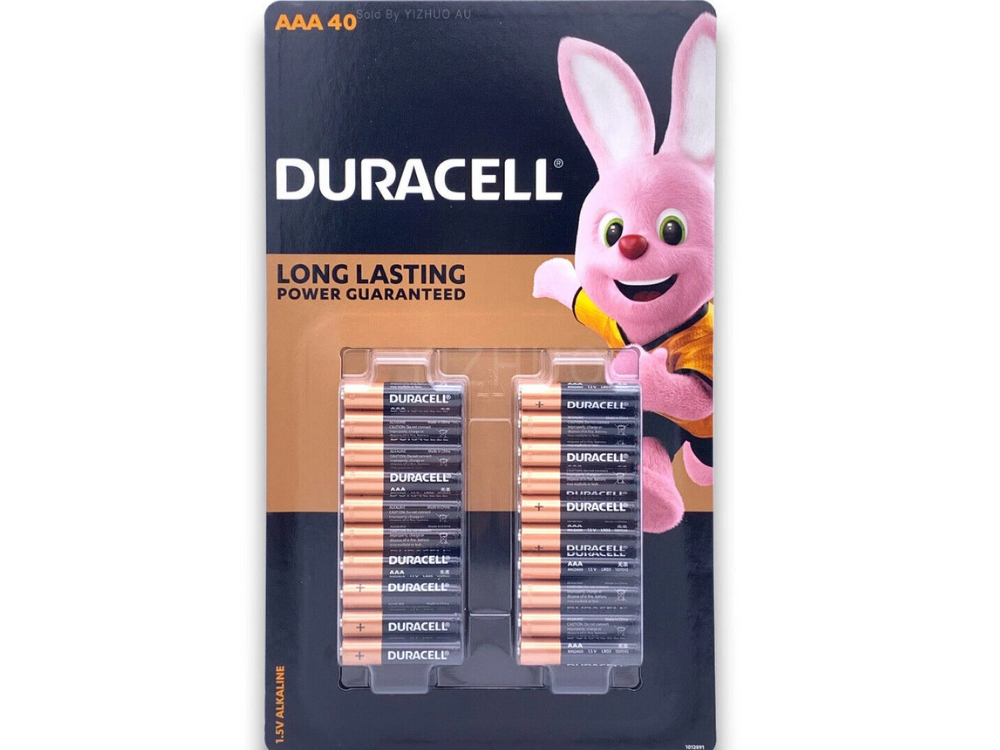 Duracell Coppertop AAA Alkaline Batteries – 40 Pack