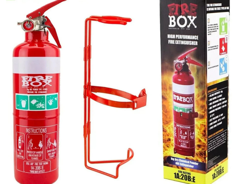 Firebox 1kg ABE Dry Powder Fire Extinguisher with Bracket