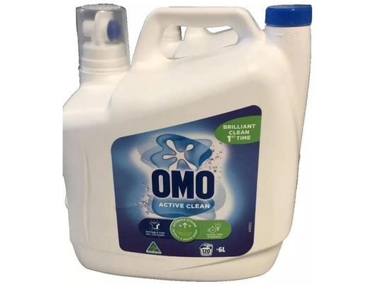 OMO Active Clean Laundry Liquid 6L – Front & Top Loader