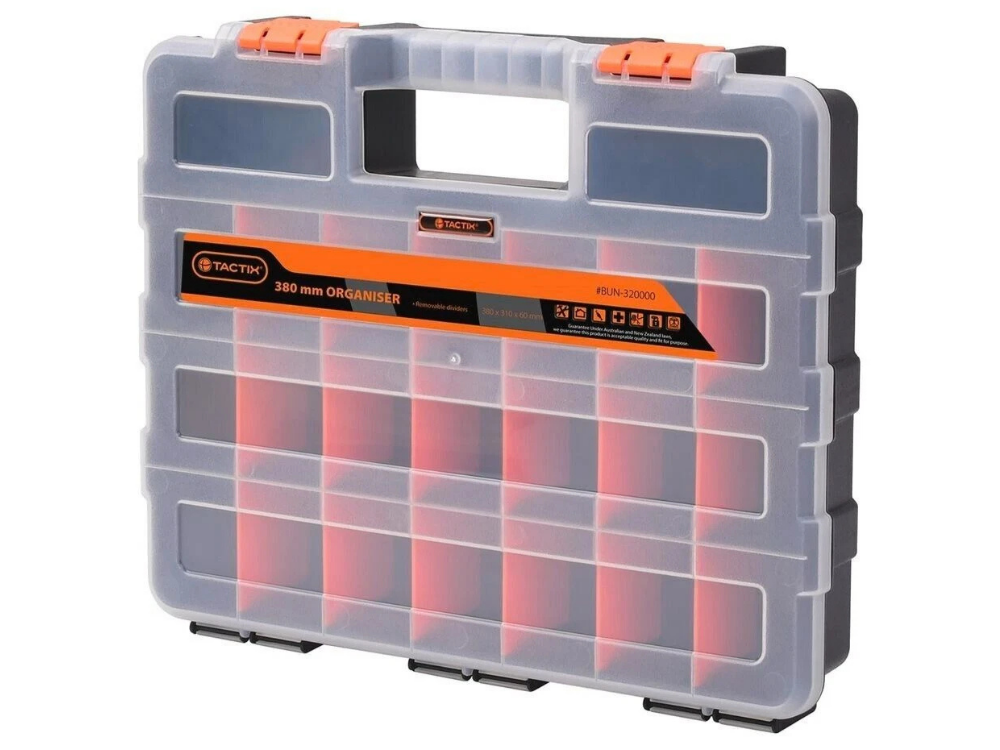 Tactix Tool Organiser Box 380mm – 22 Compartments