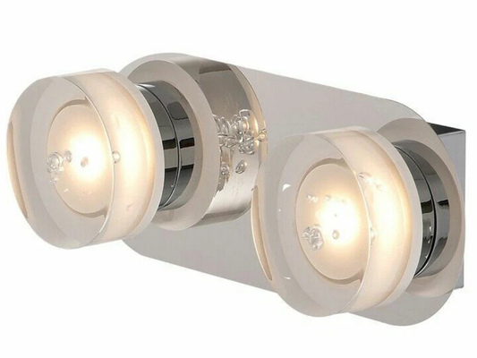 Verve Design Willow LED Bathroom Wall Light 2x Chrome 5.5W IP44