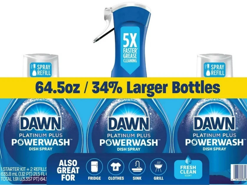 Dawn Platinum Powerwash Dish Spray Cleaner Starter Pack with Refill