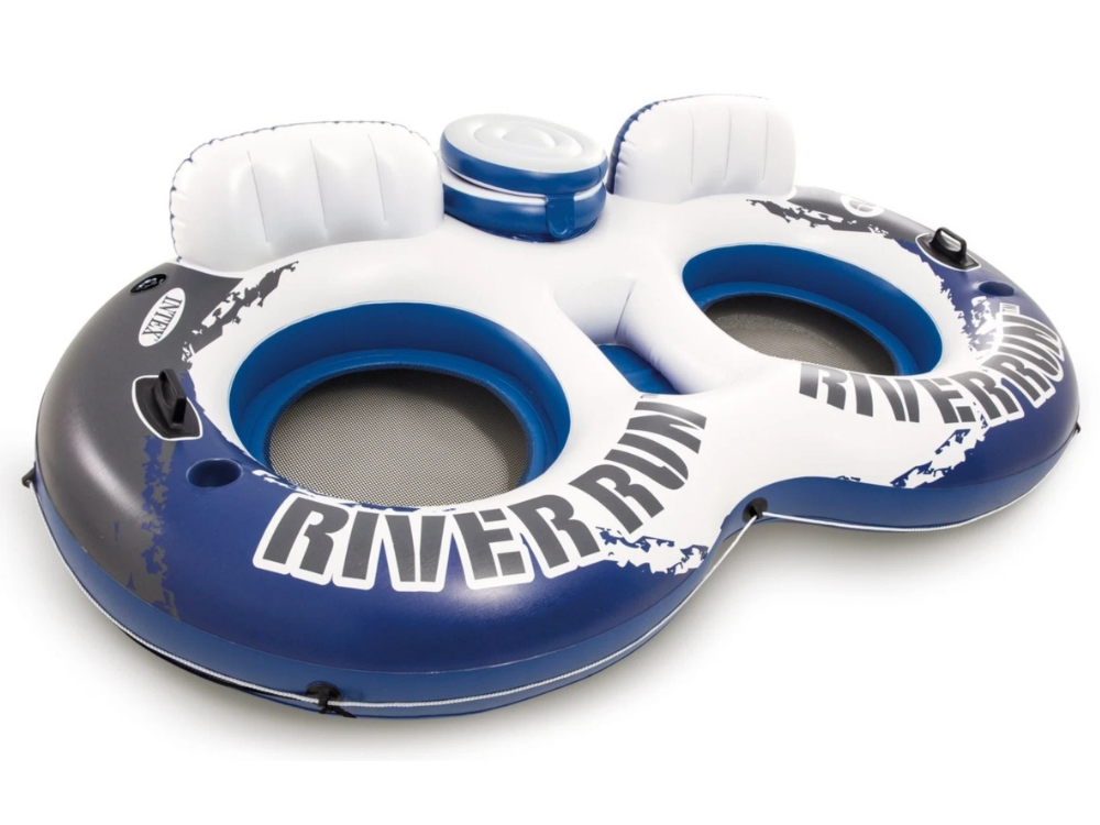 Intex River Run 2-Person Inflatable Lounge Float with Cooler