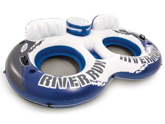 Intex River Run 2-Person Inflatable Lounge Float with Cooler